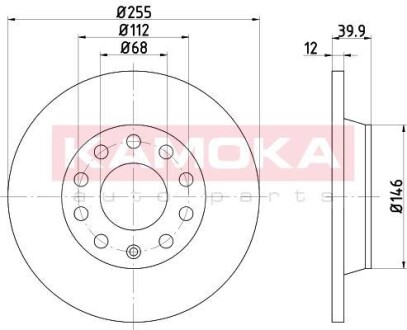 Гальмiвнi диски Audi A4 00-08 KAMOKA 1031113