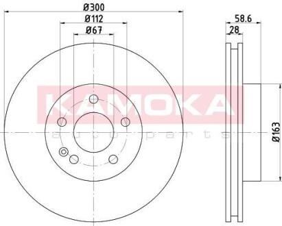 Гальмiвнi диски MB Vito (W639) 03- KAMOKA 1031114