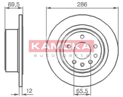 Гальмiвнi диски OPEL OMEGA B 94-03 KAMOKA 1031396