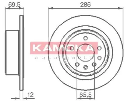 Гальмiвний диск OPEL OMEGA B 94-03 KAMOKA 1031396
