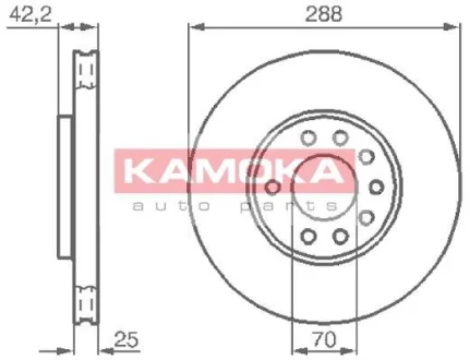 Гальмiвнi диски KAMOKA 1031620