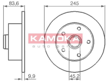 Гальмiвнi диски Audi A4 94-01 KAMOKA 1031660