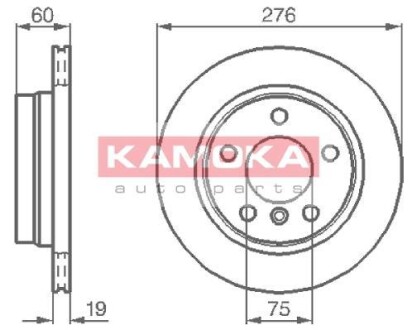 Гальмiвнi диски BMW 3 (E36) 93-98/3 (E46) 98-05 KAMOKA 1031662