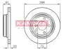 Гальмiвний диск BMW 5(E39) 96-03 KAMOKA 1031672 (фото 1)