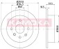 Гальмiвнi диски CHEVROLET LACETTI 05-/NUBIRA 05- KAMOKA 103168 (фото 1)