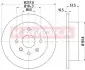 Гальмiвний диск CHEVROLET LACETTI 05-/NUBIRA 05- KAMOKA 103168 (фото 1)