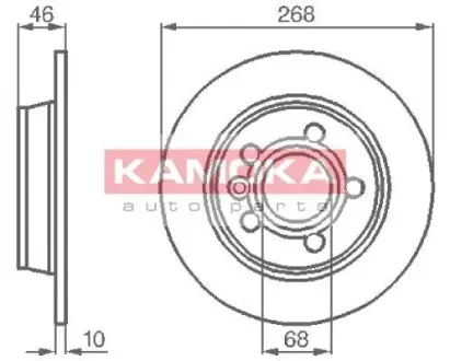 Гальмiвний диск VW Sharan/Seat Alhambra 96-10 KAMOKA 1031694