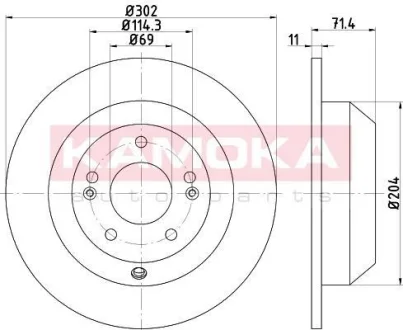 Гальмiвнi диски KAMOKA 103182