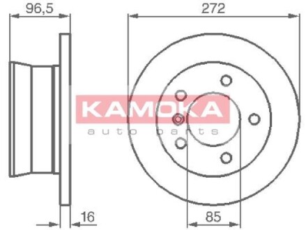 Гальмiвнi диски MB Sprinter 308-316/VW LT 95-06/MB G-class (W463) 94- KAMOKA 1031864