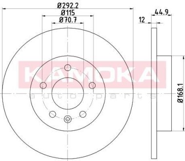 Гальмiвнi диски CHEVROLET CRUZE 09-/OPEL ASTRA J 09-/ZAFIRA 11- KAMOKA 103195