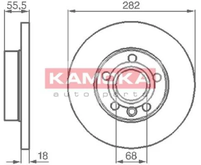 Гальмiвнi диски KAMOKA 1032022
