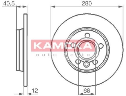 Гальмiвнi диски KAMOKA 1032024