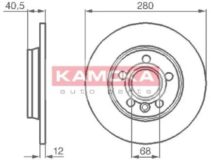 Гальмiвний диск KAMOKA 1032024