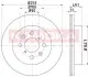 Тормозной диск OPEL AGILA 00-07/SUBARU JUSTY 03-/SUZUKI IGNIS 03- KAMOKA 103204 (фото 1)