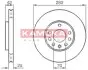 Тормозной диск OPEL ASTRA II/III (G/H) 98-/ZAFIRA 98- KAMOKA 1032082 (фото 1)