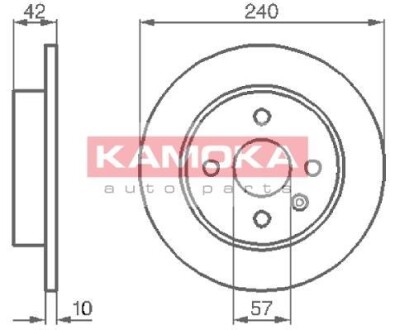 Гальмiвнi диски KAMOKA 1032086