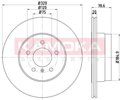 Гальмiвнi диски BMW X5 (E70/F15) 07- KAMOKA 103216