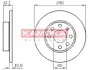 Гальмiвний диск OPEL CORSA C 00- KAMOKA 1032258 (фото 1)