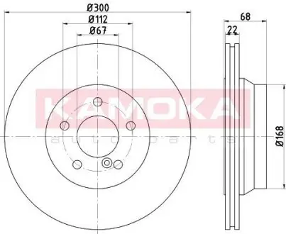 Гальмiвний диск MB E-class (W211/W212/S211/S212) 02-09 KAMOKA 103226