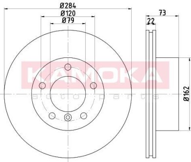 Гальмiвнi диски BMW 1 (E81/E87/F20) 03- KAMOKA 103231