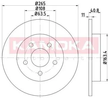Гальмiвний диск FORD C-MAX 07-/FOCUS II 04- KAMOKA 1032452