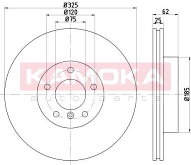 Гальмiвнi диски BMW X3 (E83) 04- KAMOKA 1032542