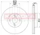 Тормозной диск TOYOTA COROLLA (E12) 01-07 KAMOKA 103255 (фото 1)