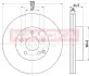 Гальмiвнi диски MERCEDES KLASA C (W204) 07-/KLASA E (W212) 09- KAMOKA 103271 (фото 1)