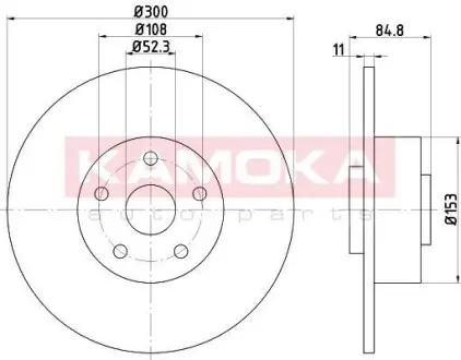 Тормозной диск с подшипником RENAULT ESPACE IV 01-/VEL SATIS 02- KAMOKA 1032772