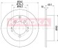 Гальмiвнi диски Mitsubishi Outlander/Lancer 03- KAMOKA 1032820 (фото 1)