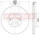 Тормозной диск Hyundai i40/ix35 11-/Tucson 15-/Kia Ceed 12- KAMOKA 103296 (фото 1)