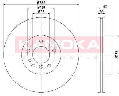 Гальмiвнi диски BMW X5 (E53) 00- KAMOKA 103298