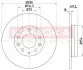 Гальмiвний диск MAZDA 6 I/II 02- KAMOKA 1033000 (фото 1)