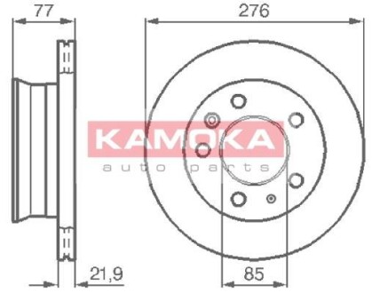 Гальмiвнi диски переднi A9014230812, A9014231012, 2D0407617 MB Sprinter208 KAMOKA 103306