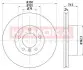 Тормозной диск BMW 1 (E81/E87) 04-/3 (E90) 05- KAMOKA 1033072 (фото 1)