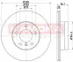 Тормозной диск BMW 1 (E81/E87) 04-/3 (E90) 05- KAMOKA 1033098 (фото 1)