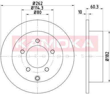 Гальмiвнi диски Jeep Compass/Dodge Caliber 06- KAMOKA 1033524