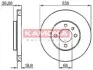 Тормозной диск VW Caddy -03/Golf II-III -02/Passat -97 KAMOKA 103414 (фото 1)