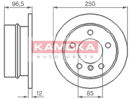 Гальмiвний диск MB Sprinter 308-316CDI 96- KAMOKA 103454