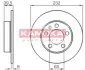Гальмiвний диск AUDI A3 96-01/SKODA OCTAVIA 96-/VW GOLF IV 98-05 KAMOKA 1036068 (фото 1)