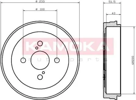 Тормозной барабан KAMOKA 104028