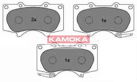 Гальмiвнi колодки дисковi 135mm TOYOTA 4 RUNNER 02-/LAND CRUISER 02- KAMOKA JQ101111