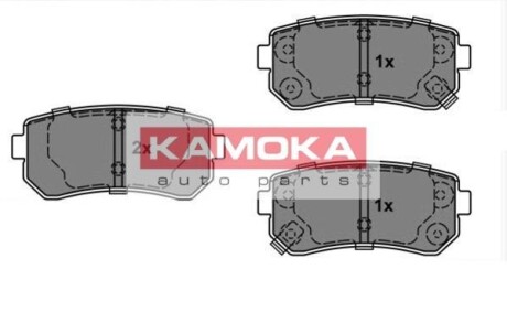 Гальмiвнi колодки дисковi HYUNDAI I20 08-/I30 07-/IX35 10-/KIA SPORTAGE 10- KAMOKA JQ101146