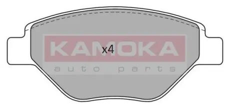 Тормозные колодки дисковые RENAULT MEGANE II 03- KAMOKA JQ101153
