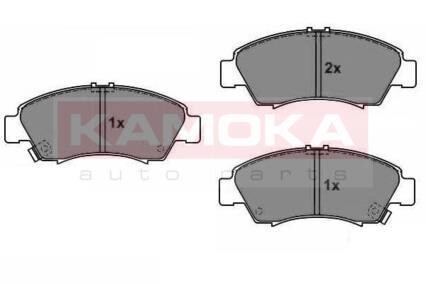 Гальмiвнi колодки дисковi HONDA CIVIC 91-01/CRX 92-98/JAZZ 02- KAMOKA JQ1011554