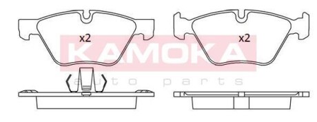 Гальмiвнi колодки дисковi BMW 5 (F10/F11) 10- KAMOKA JQ101175