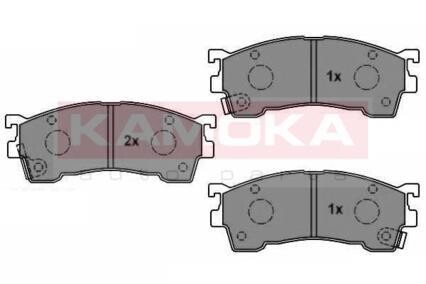 Гальмiвнi колодки дисковi MAZDA 323 BJ 98-04/626 GE/GF 91-02/PREMACY 99- KAMOKA JQ1011900 (фото 1)