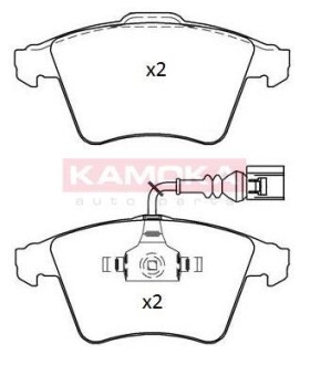 Гальмiвнi колодки дисковi VW TOUAREG 02-10 KAMOKA JQ101213 (фото 1)