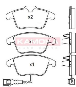 Гальмiвнi колодки дисковi AUDI Q3 11-/ALHAMBRA 10-/SHARANA 10-/TIGUAN 07- KAMOKA JQ101226