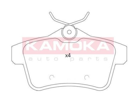 Гальмiвнi колодки дисковi CITROEN C4 II 09-/DS4 11-/DS5 11-/PEUGEOT 508 10- KAMOKA JQ101235 (фото 1)